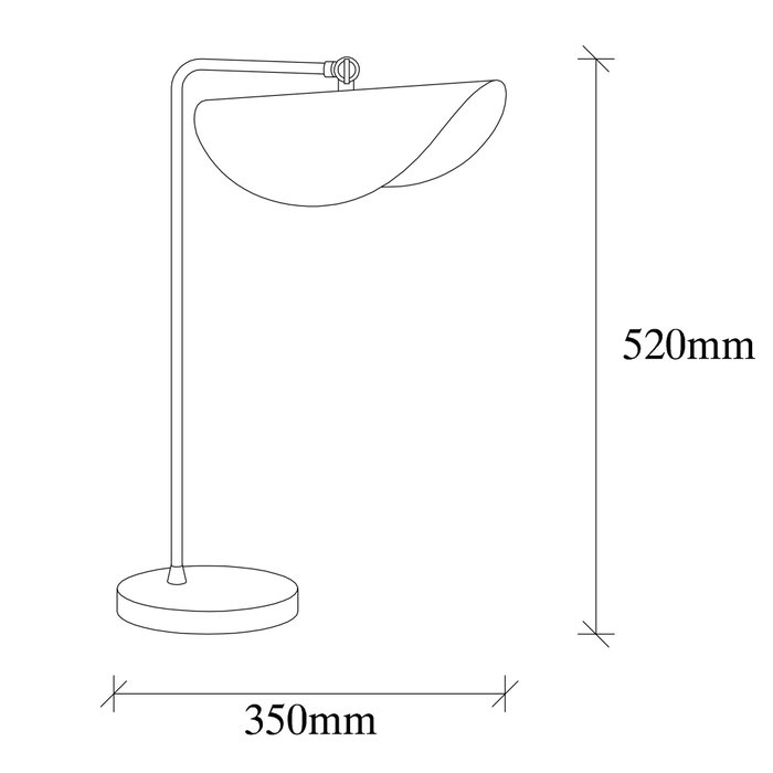 Opviq Sivani - MR - 844 Lámpara de Mesa Blanco y Dorado